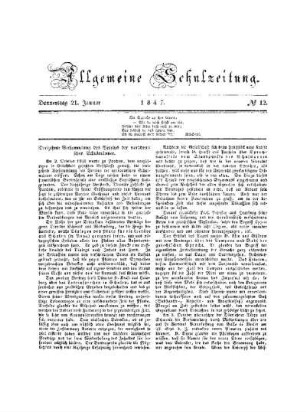 Dreizehnte Versammlung des Vereins der norddeutschen Schulmänner