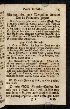 137-146, Beicht-Gebether.; Communion-Gebether.; Freytags-Gebeth.