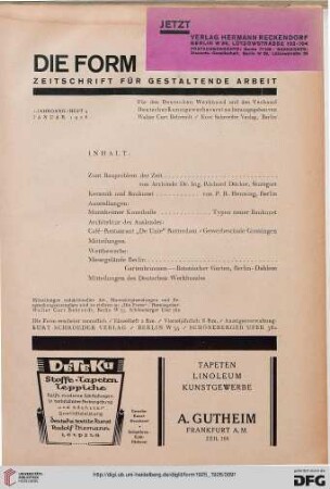 Heft 4 (Januar 1926