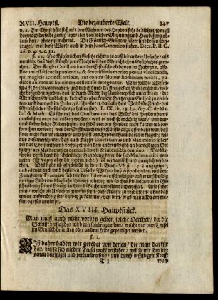 Das XVIII. Hauptstück.