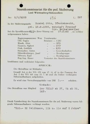 Rundel, Otto
