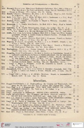 Miscellan (Nr. 3258 - 3274)