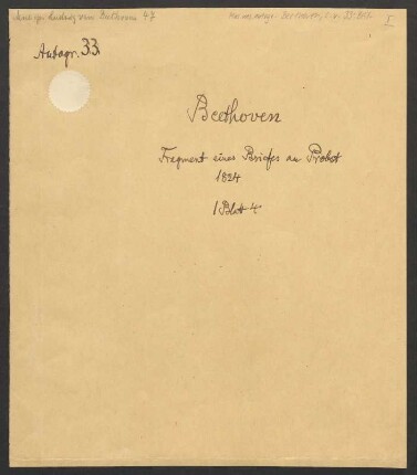 Brief an Heinrich Albert Probst : 10.03.1824