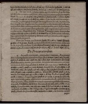 De Procuratoribus