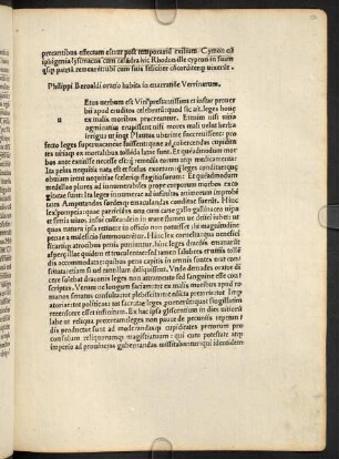 Philippi Beroaldi oratio habita in enarratione Verrinarum