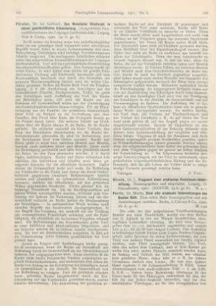 167-168 [Rezension] Förster, Gerhard, Das Mosaische Strafrecht in seiner geschichtlichen Entwickelung