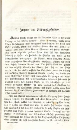 I. Jugend und Bildungsgeschichte.
