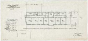 Gsaenger, Gustav; Erlangen - Süd (Bayern); Ev. Matthäus Kirche, Pfarrhaus und Gemeindesaal - Erweiterung Kirchenflügel, Vorprojekt A (Grundriss EG)