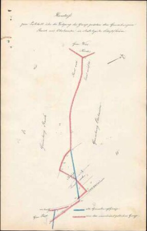 Vermessung der Gemarkung Raich sowie Verlegung der Gemarkungsgrenzen zwischen Raich und den Gemarkungen Oberhäuser, Ried, Schwand, Hohenegg und Demberg