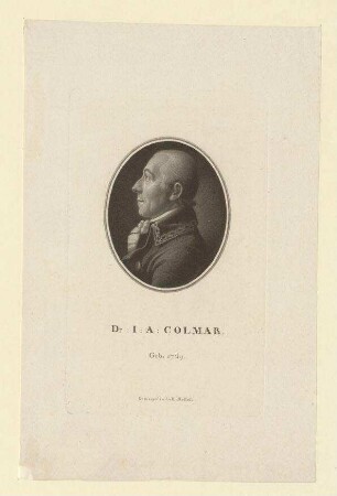 Dr. J(ohann) A(lbert) Colmar; geb. 1759