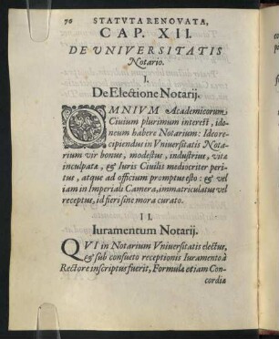 I. De Electione Notarii.