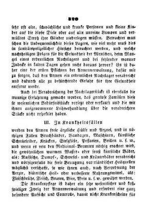 III. In Krankheitsfällen