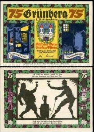 Grünberg, Notgeldserie, 75 Pfennig