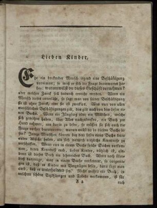Lieben Kinder,