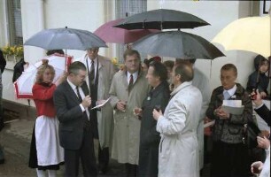 Säckingen: Begrüßung mit Trompeter