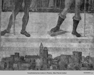 Fresko: Die heiligen Romanus und Rochus