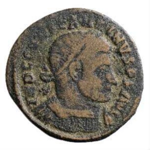Münze, Follis, Aes 2, 312 - 313 n. Chr.
