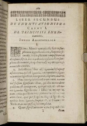 [Communis Partis] Liber Secundus De Enuntiationibus.