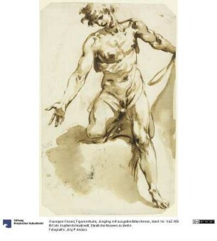Figurenstudie, Jüngling mit ausgebreiteten Armen
