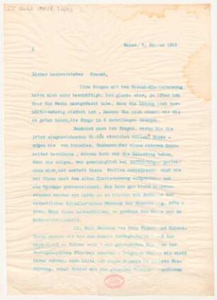 Brief an Karl Klindworth : 09.02.1912