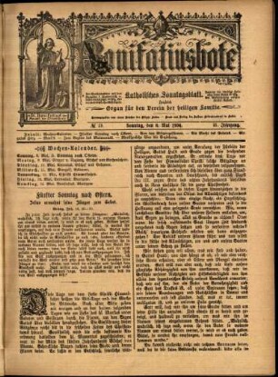 Erste Ausgabe vom Sonntag, den 08. Mai 1904.