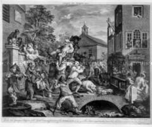 Die Parlamentswahlen, Blatt 4 - Triumphzug der Abgeordneten