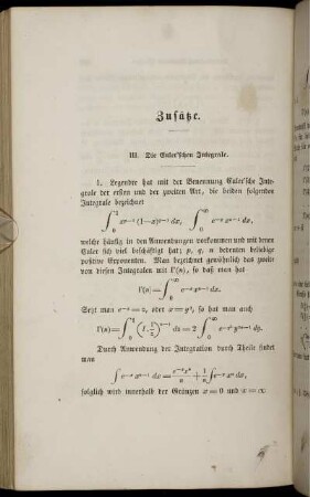Zusätze und Anhang.