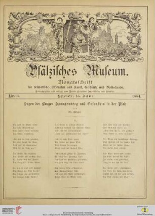 Nr. 6 (15. Juni 1884)