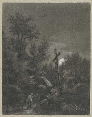 Kreuz im Mondschein