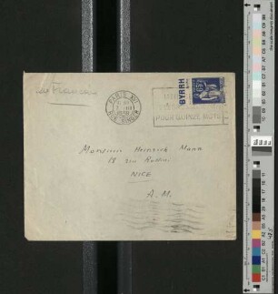 Brief an Heinrich Mann