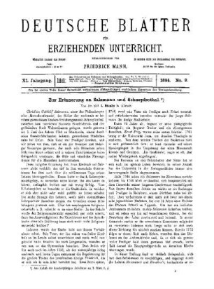 Zur Erinnerung an Salzmann und Schnepfenthal