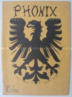 Konservative Jugendzeitschrift "Phönix" u.a. mit einem biografischen Beitrag über Walter Ulbricht