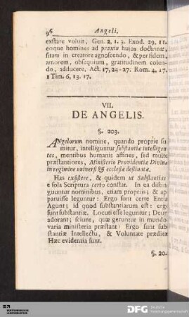VII. De Angelis.
