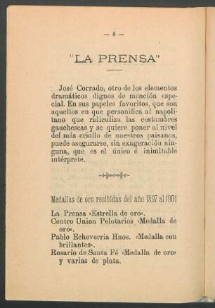 "La prensa"