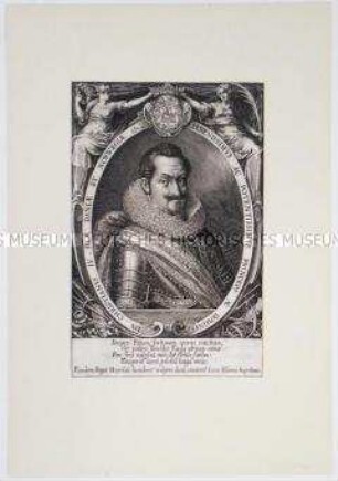 Porträt von Christian IV. König von Dänemark und Norwegen