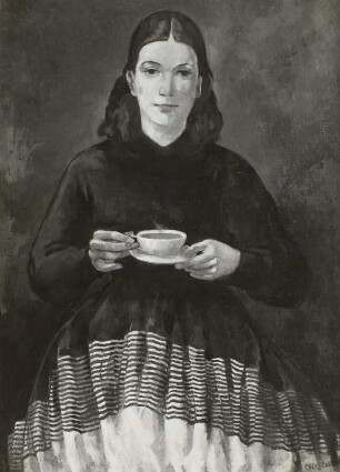 Christel mit gelber Tasse