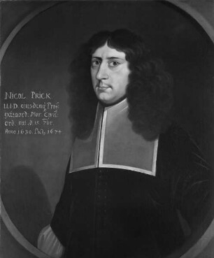 Bildnis des Nicolaus Prick, 1672-1692 Professor der Rechte in Marburg (1630-1692)