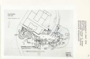 Altenheim (Diplomarbeit bei Kurt Dübbers): Grundriss Erdgeschoss 1:200