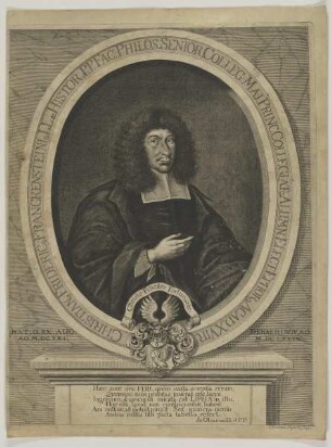 Bildnis des Christianus Fridericus Franckensteinius