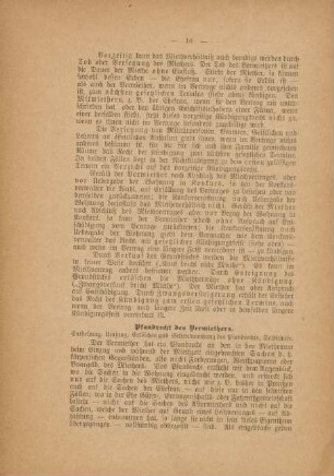 Pfandrecht des Vermiethers