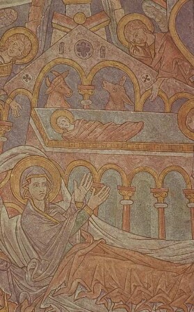 Himmlisches Jerusalem mit Darstellungen der Apostel und Szenen aus dem Leben Christi