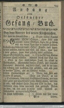 Anhang zum Oelsnitzer Gesang-Buch