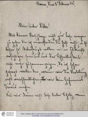 Brief vom 03.02.1905