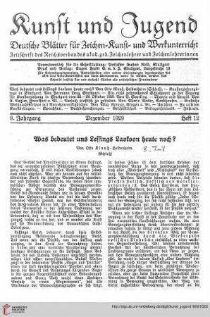 Heft 12 (Dezember 1929)