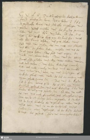 S. 103-106: Eigenhändiger Brief Martin Luthers an Kurfürst Johann Friedrich I. von Sachsen, mitunterzeichnet von Johannes Bugenhagen