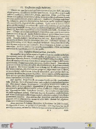 II. Constitutio caussæ Rabirianæ