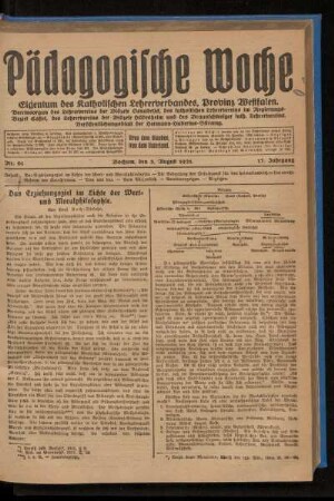 ¬Das¬ Erziehungsziel im Lichte der Wert- und Moralphilosophie