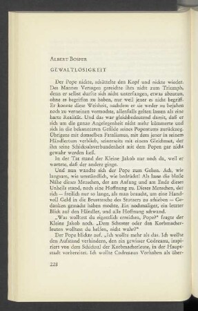 Gewaltlosigkeit