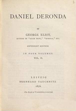 Daniel Deronda, 2