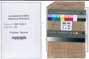 Entnazifizierung Gertrud Fuellner , geb. 00.00.0000 (Buchhalterin)